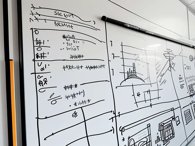 Visuelles Denken im SaaS-Product-Management: Sketchnote-Symbole am Whiteboard stellen den Konflikt zwischen REST und gRPC gegenüber