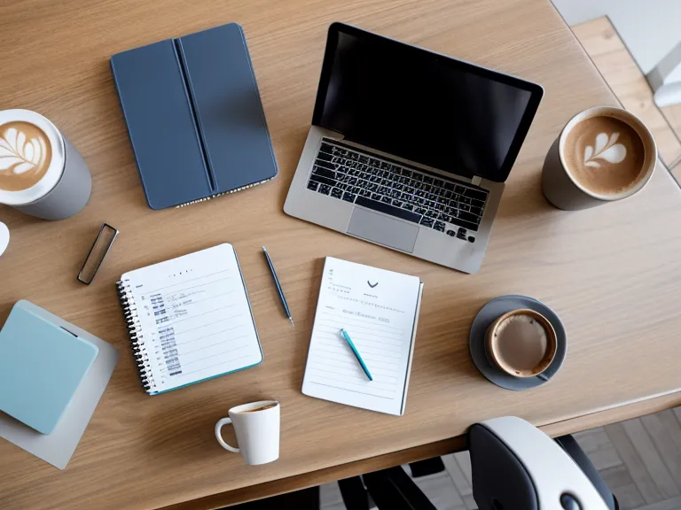 Vergleich zwischen Online-Meeting am Laptop und visuellen Notizen im Heft