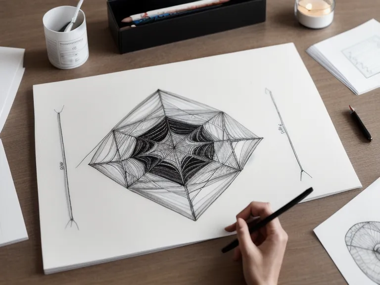 Nahaufnahme von einfachen visuellen Notizen auf Papier mit Pfeilen und Boxen.